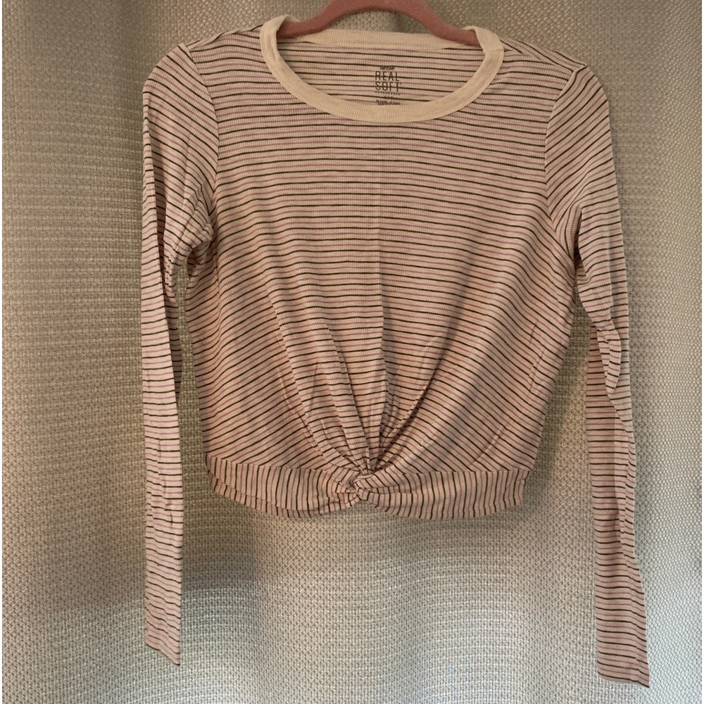 Long sleeve ribbed crop top